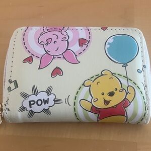 Kids Cartoon Wallet with Bear and Piglet Design